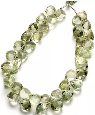 Natural Gem Green Amethyst Prasiolite 8.5 Mm Size Faceted Trillion Beads 9  • $30.40