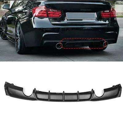 Rear Bumper Diffuser Lip For BMW F30 3 Series 320i 328i 335i 2012-18 Matte BLK • $125.51