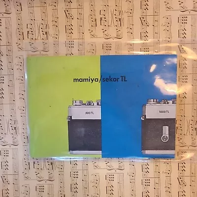 Mamiya Sekor 500TL 1000TL Institution Manual • $6