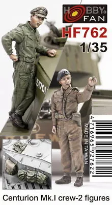 HOBBY FAN HF762 - 1/35 Centurion MK.1 Crew-2 Figurines - New • £25.39