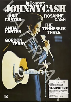 Johnny Cash - German Tour - 1975 Vintage Music Poster • $29.95