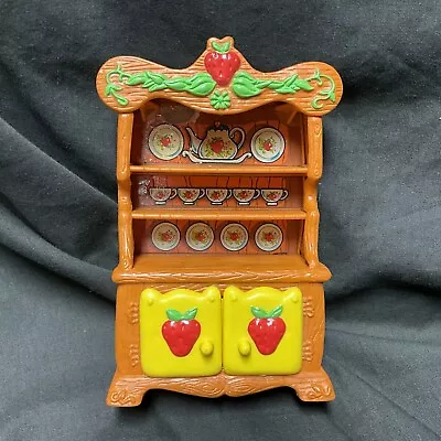 Strawberry Shortcake Hutch Dollhouse Furniture Toy 1983 Vintage Cabinet • $19.99