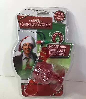 National Lampoon Moose Mug Mini Glass Necklace LED Light Up~ NEW~FREE SHIPPING • $19.99