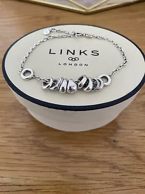 Genuine LINKS OF LONDON Hallmarked Sterling Silver Sweetie Bracelet With Box • £45