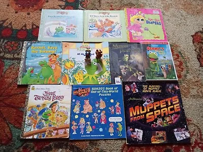 Lot Of 10 Books Jim Henson MUPPET BABIES & Muppets HC PB + Figures DVD ‘80s-90's • $19.90