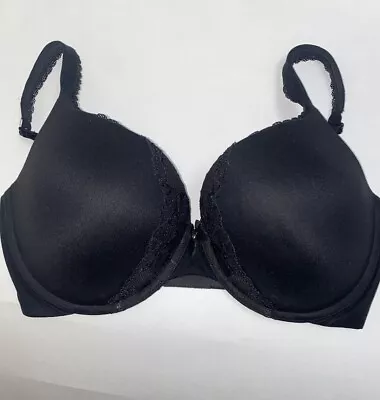 Victoria's Secret 34DDD BODY BY VICTORIA PUSHUP PERFECT SHAPE BRA Black Lace • $19.12