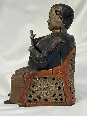 Antique Stevens Tammany Boss Tweed Mechanical Iron Bank. 1870's Original Paint • $169.99