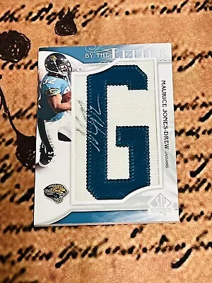 2009 SP Authentic Maurice Jones Drew By The Letter Patch Auto SSP /5 Jaguars 🔥 • $39.99