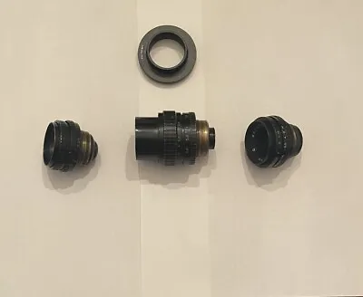 Set Of 3 Kiev-16U Lenses Mir-11M Vega-7-1 Tair-41M For Black Magic Pocket Camera • $312