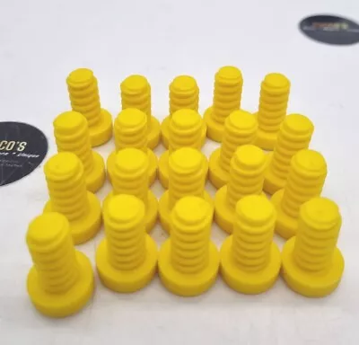 20 Meccano Pieces Part Of Junior Construction Set Spares Yellow Screws Plastic  • £15