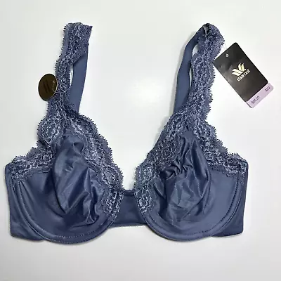 Wacoal 855301 Softly Styled Seamless Underwire Bra Wild Wind Blue Size 32D New • $25.19