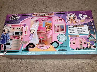 Na Na Na Surprise Kitty-Cat Camper Pink Toy Car Vehicle Doll Playset For Fashio • $49.56