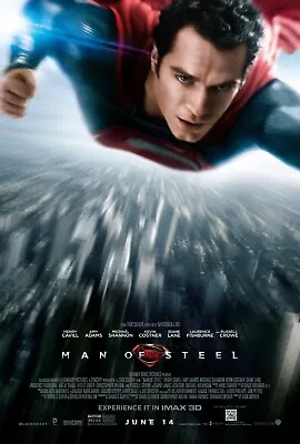 Free Same Day Shipping MAN OF STEEL Henry Cavill Borderless 11x17 Poster • $13.99