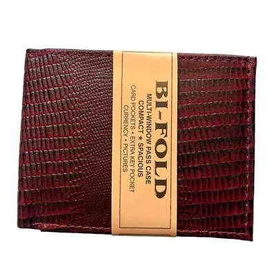 New Mens Bifold Genuine Leather Exotic Wallet Multi Pockets Fashion IDs Cards • $9.95