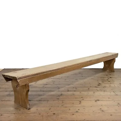 Long Rustic Pitch Pine Bench (M-4029)  • £395