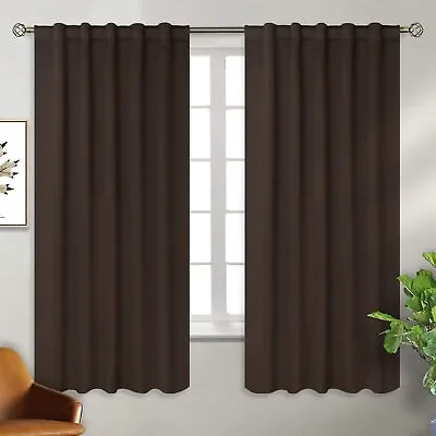 BGment Rod Pocket And Back Tab Blackout Curtains For Bedroom - Thermal Insulated • $55.64