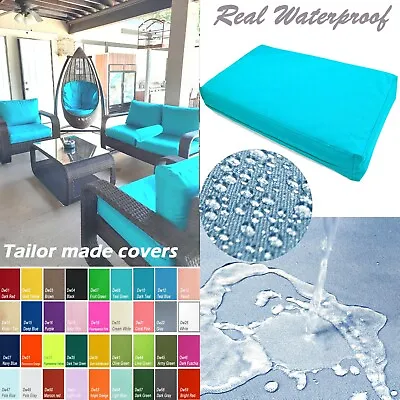 TAILOR MADE COVER*Patio Bench Cushion Waterproof Outdoor Swing Sofa Daybed Dw08 • £65.61