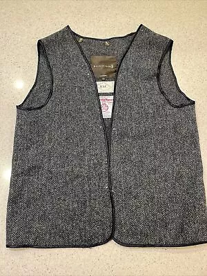 Vintage Harris Tweed Herringbone Wool Lining Vest Made In Scotland Sz 42 EUC • $33.90