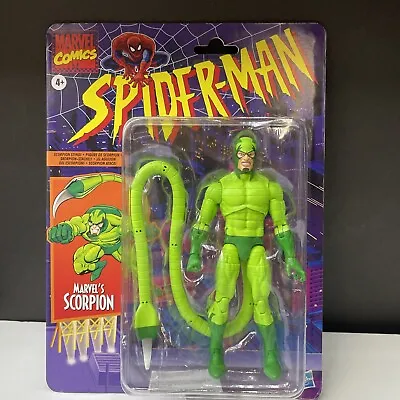 Marvel Legends Retro Spider-Man Scorpion Action Figure New • $24.95