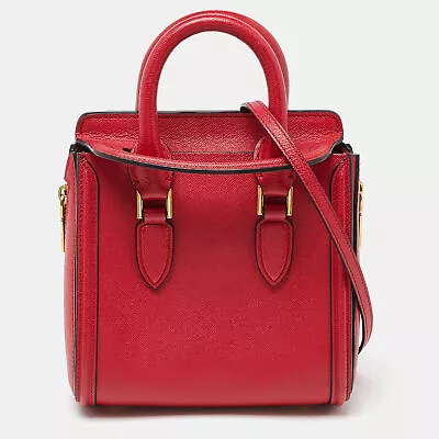 Alexander McQueen Red Leather Mini Heroine Bag • $358.05