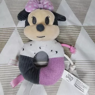 Disney Baby Minnie Soft Ring Rattle 0+ Baby Toy Newborn Gift Clementoni • £3.50