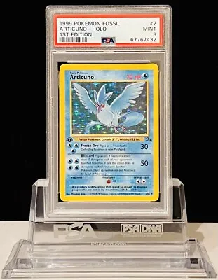 $102.50 • Buy 1999 Pokemon Fossil 1st Edition Articuno Holo Mint PSA 9!!