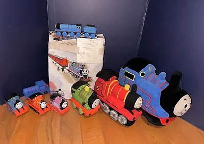 Pottery Barn Kids Thomas The Train All Aboard NEW Sheets Pillows & Decor Lot • $179