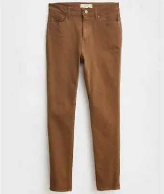 White Stuff Amelia Jeans - Stretch Cotton Blend - Dark Tan - Size 18R • £47.50