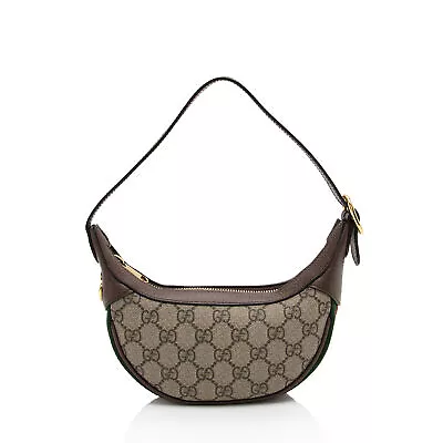 Gucci GG Supreme Web Mini Ophidia Half Moon Hobo • $900