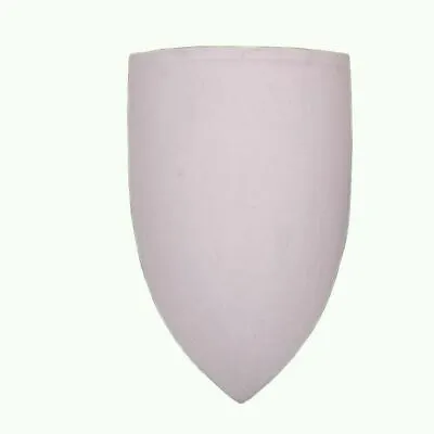 £82.39 • Buy Medieval Heater Shield Wooden Blank White Larp Reenactment SE91