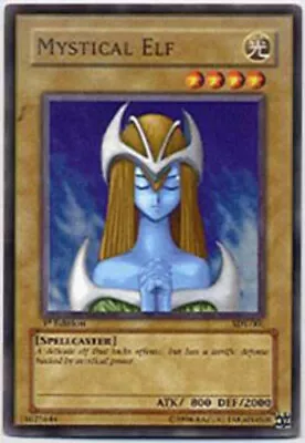 Yugioh! HP Mystical Elf - LOB-062 - Super Rare - Unlimited Edition Heavily Playe • $2.58