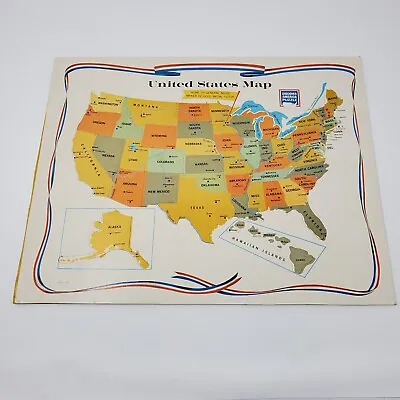 Vintage USA Map Puzzle From Gold Medal Flour 1960s Litho Vintage READ • $9.95