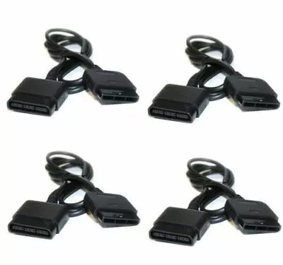 $22.99 • Buy 4x 1.8m Controller Extension Cable Cord For Sony Playstation 1 2 PS2/PS1 Console