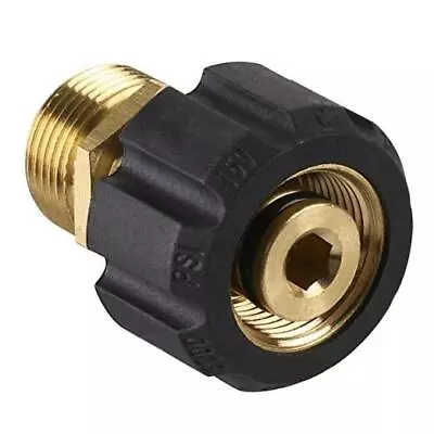  Pressure Washer Adapter Metric M22 15mm Female Thread To M22 14mm Male Brass • $13.28