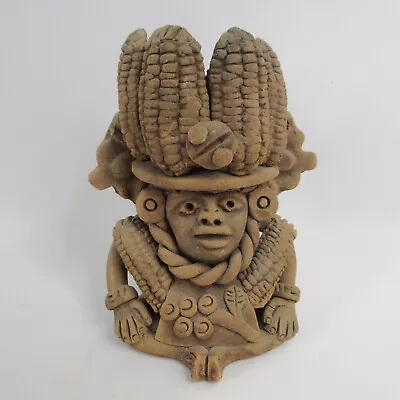 Aztec Mexican 6  Goddess Of Corn Funerary Urn Pottery Statue Sculpture • $71.95