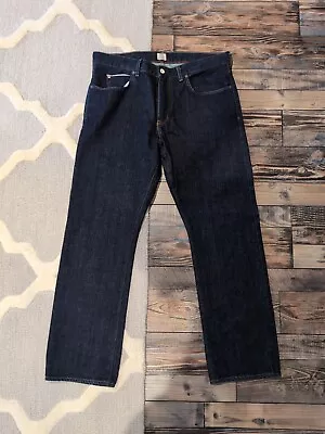 J Crew Jeans Selvedge Mens Size 34x30 Blue Vintage Slim • $29.99