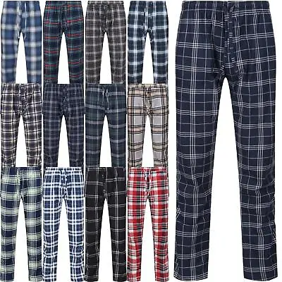 M&S Mens Flannel Pyjama Brushed Fleece Trousers Check Lounge Pants Nightwear PJ • £9.99