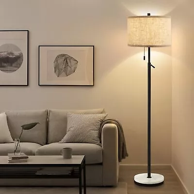 GyroVu Marble Floor Lamp Adjustable Height Standing Lamp With Marble Base Tal... • $65.02