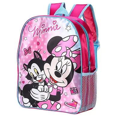 Disney Minnie Mouse Kids Childrens Premium Backpack School Rucksack Travel Bag • £9.99