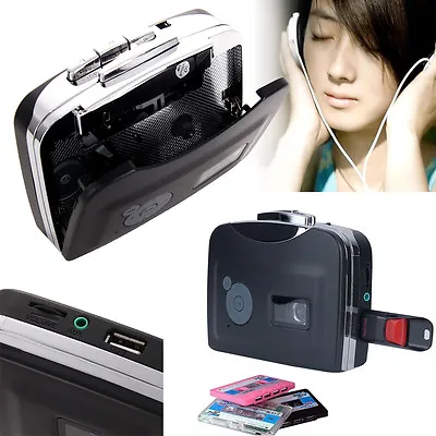 Tape To USB Flash Drive Cassette To MP3 Converter Audio Capture Walkman Player • $25.38