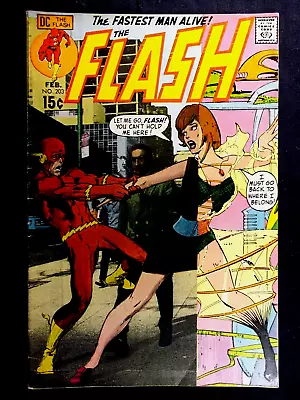 Flash #203 FN 6.5 Neal Adams Cover Art Origin Of Iris West Vintage DC 1972 • $39.99