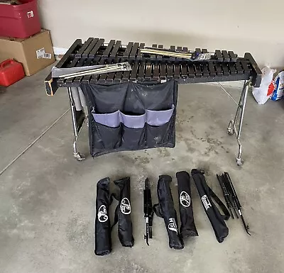 Musser M51 Kelon Xylophone 3.5 Octave W/ Slingerland Rolling Frame Mallets ++ • $699