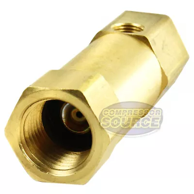 1/2  X 1/2 Inch Female NPT In Line Brass Compressed Air Check Valve CIL1212U New • $19.95