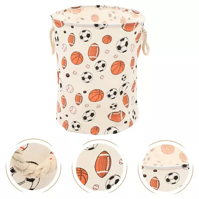  Cotton Clothes Storage Bucket Child Laundry Hamper For Kids Basket • £13.99
