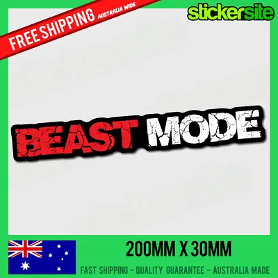 $8.95 • Buy BEAST MODE Sticker Decal - FUNNY DRIFT JDM 4WD JOKE Illest S13 S14 S15 Skyline