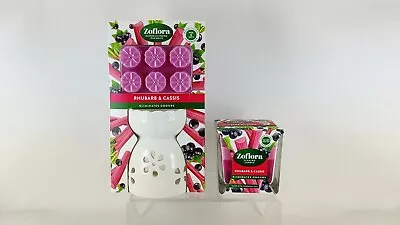 Zoflora Scented Wax Melts Oil Burner & Candle --Rhubarb & Cassis-- 100% Genuine • £12.99