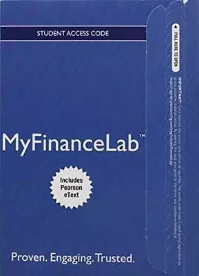 MyFinanceLab With Pearson EText -- Access Card -- For Fundamentals  - VERY GOOD • $116.58