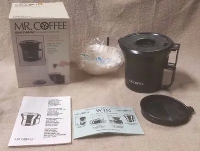 MR COFFEE QUICK BREW Microwave Coffeemaker Travel Mug QB1 VGC In Box • $8.95