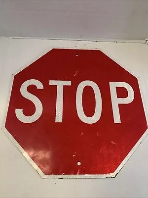 STOP SIGN NEW REFLECTIVE METAL  18x18 • $33