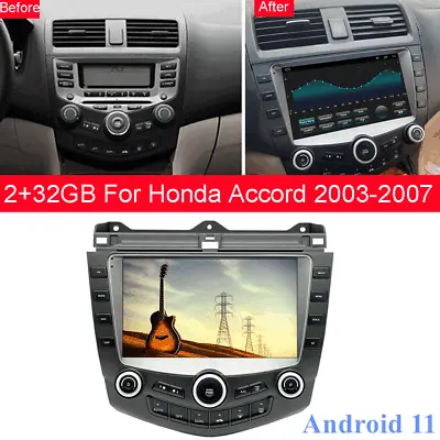 $214.88 • Buy 9  Stereo Radio Navi Player FM 2+32G For Honda Accord 2003-2007 Build-in Carplay